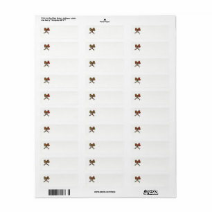 Christmas Return address labels