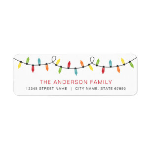 Christmas Return Address Labels