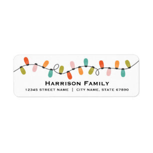 Christmas Return Address Labels