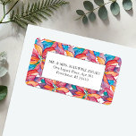 Christmas Return Address Labels Template<br><div class="desc">These stylish Christmas return address labels feature a colourful watercolor poinsettia pattern, offering a unique botanical touch to your holiday mailings or winter wedding invitations. With an informal and casual design, they bring a festive yet relaxed vibe to your correspondence. Use the easy template to personalize your labels. To see...</div>