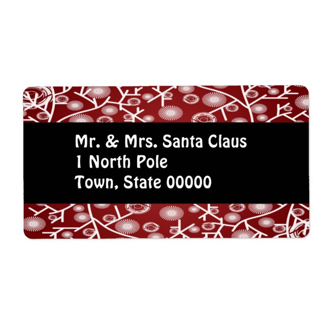 Christmas Return Address Packaging Labels (Front)