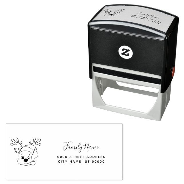 Christmas Return Address Self-inking Stamp (In Situ)