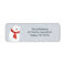 Christmas return label Cute Polar Bear