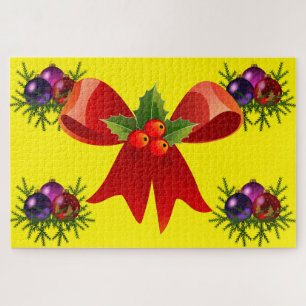 Christmas Ribbon & Balls Puzzle