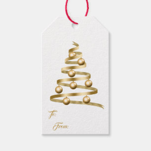 Christmas Ribbon Tree Gift Tags
