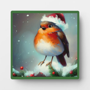 Christmas Robin 1 Plaque