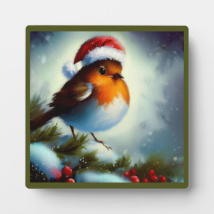 Christmas Robin 3 Plaque