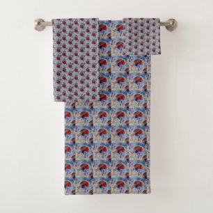 Christmas Robin Bath Towel Set