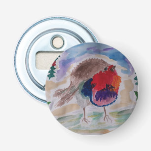 Christmas Robin Bottle Opener