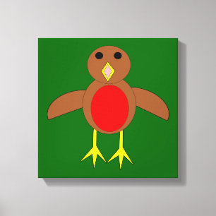 Christmas Robin Canvas Print