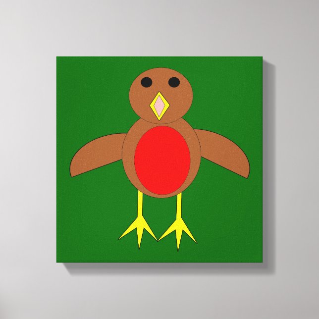 Christmas Robin Canvas Print (Front)