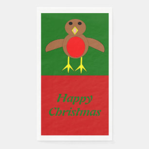 Christmas Robin Custom Napkin