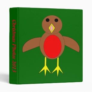 Christmas Robin Custom Photo Album Binder