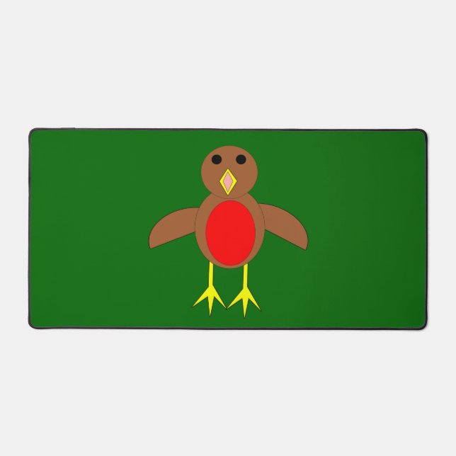 Christmas Robin Desk Mat (Front)