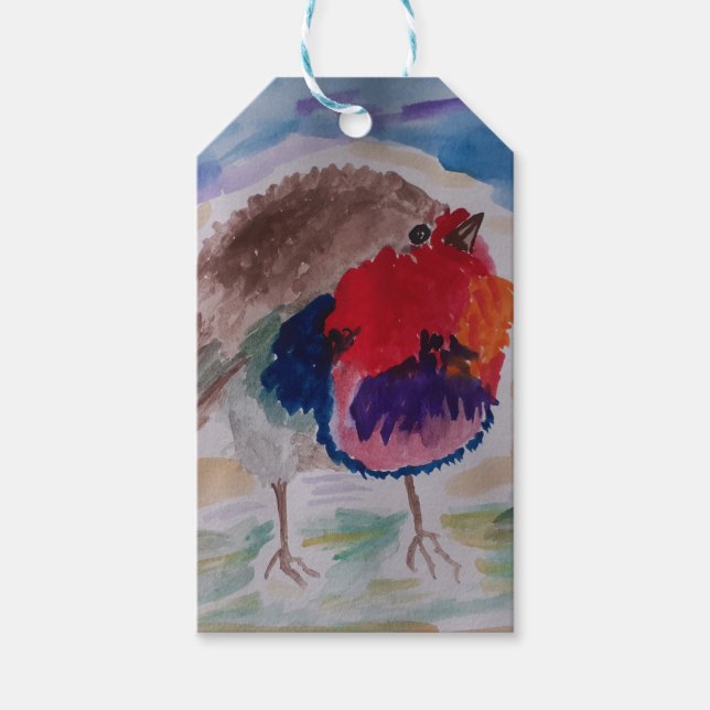 Christmas Robin Gift Tags (Front)