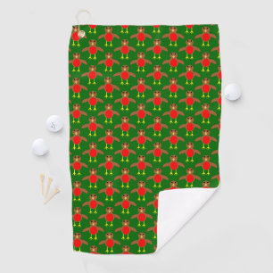 Christmas Robin Golf Towel