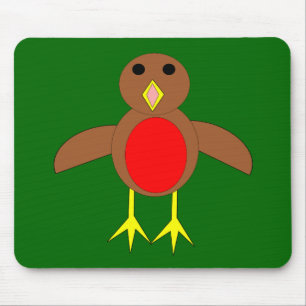 Christmas Robin Mousepad