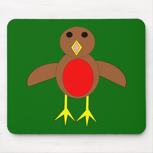 Christmas Robin Mousepad (Front)