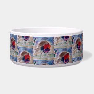 Christmas Robin Pet Bowl