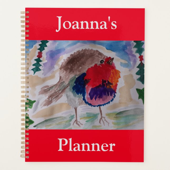 Christmas Robin  Planner (Front)