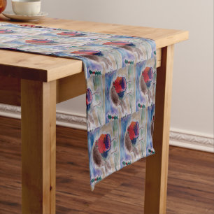 Christmas Robin Short Table Runner
