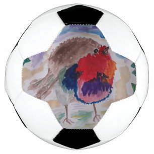 Christmas Robin  Soccer Ball