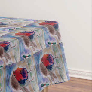 Christmas Robin Tablecloth