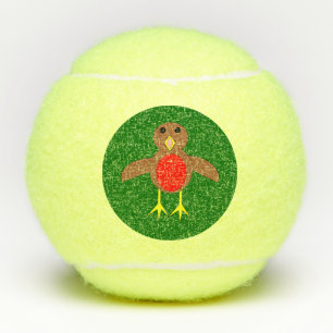 Christmas Robin Tennis Balls