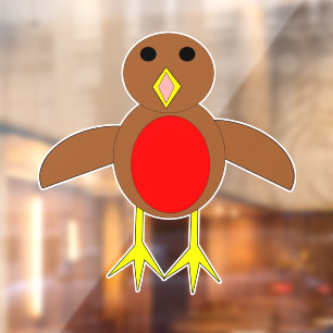Christmas Robin Window Cling