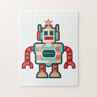 Christmas robot jigsaw puzzle