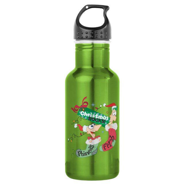 Christmas Rocks 532 Ml Water Bottle (Front)