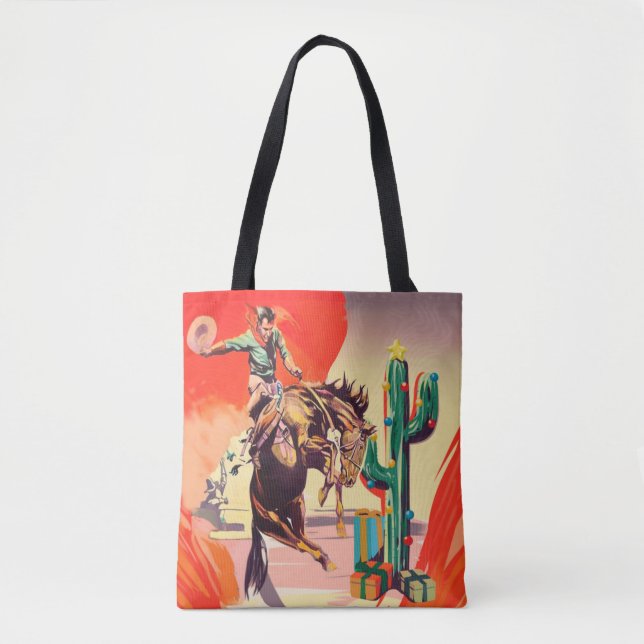 Christmas Rodeo Tote Bag (Front)