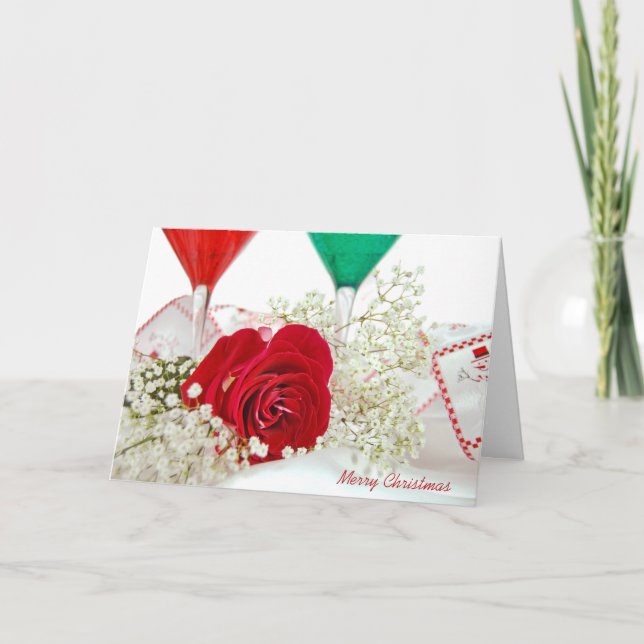 Christmas romance for spouse holiday card (Front)