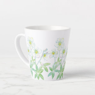 Christmas rose, Helleborus niger small   Latte Mug