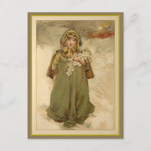 Christmas Roses Holiday Postcard