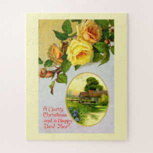 Christmas roses jigsaw puzzle