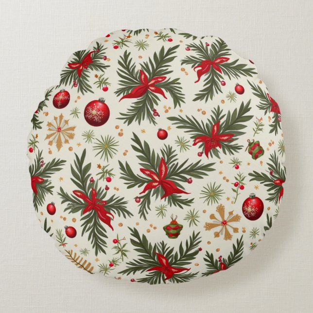 Christmas round cushion (Front)