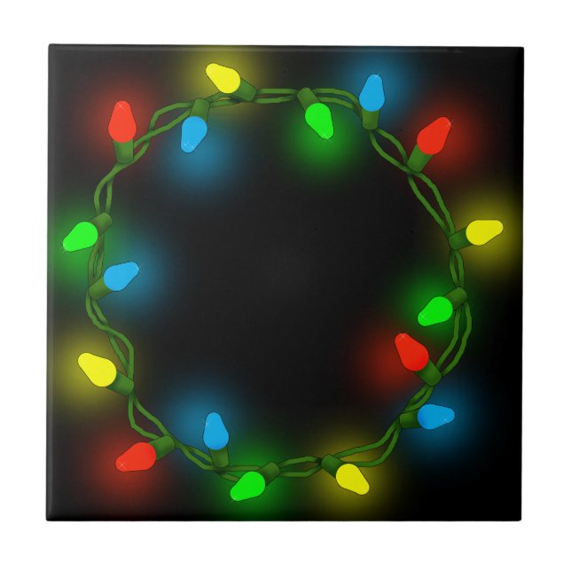 Christmas round lights tile (Front)