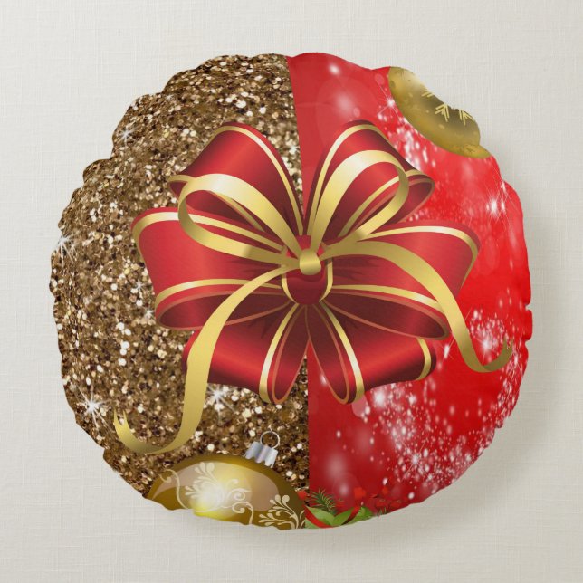 Christmas Round Pillow (Front)