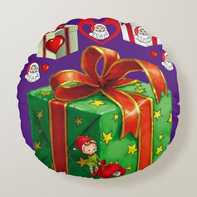 Christmas Round Pillow (Front)