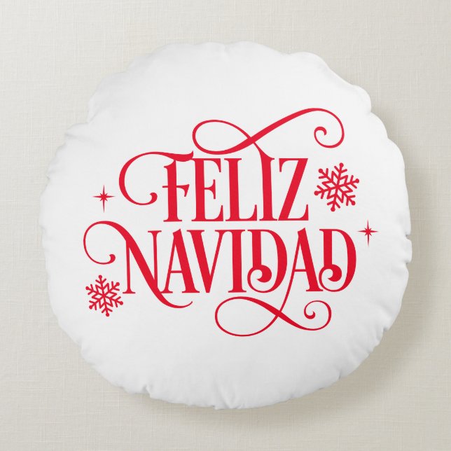 Christmas  round pillow (Front)