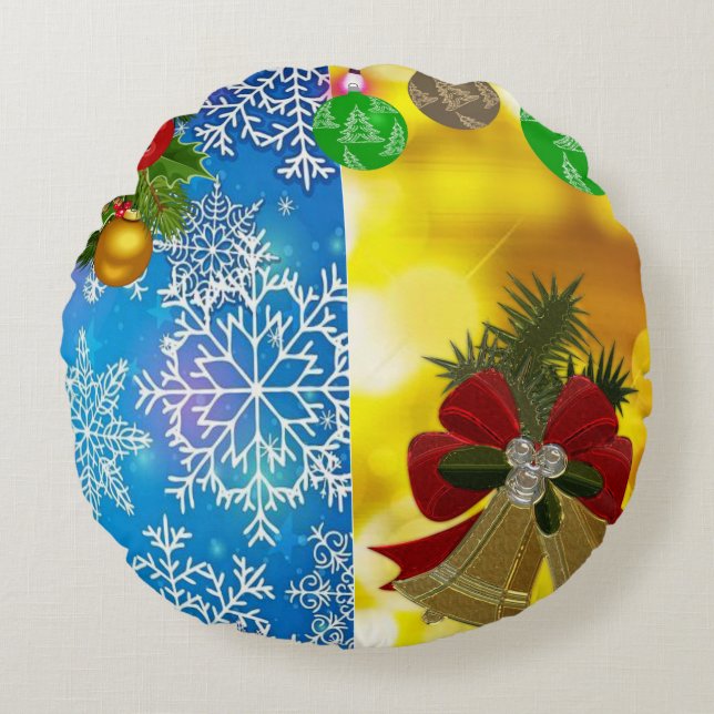 Christmas Round Pillow (Front)