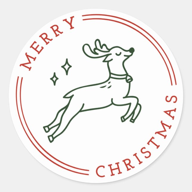 Christmas Round Sticker (Front)