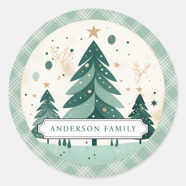 Christmas Round Stickers (Front)