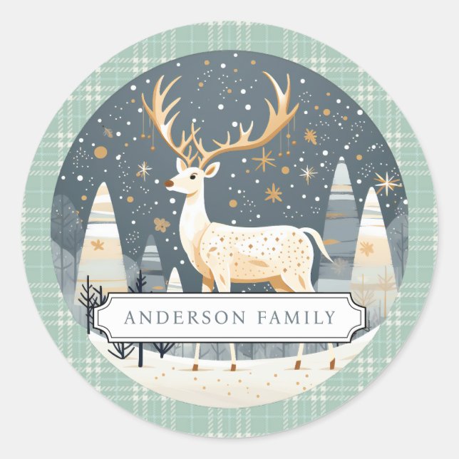 Christmas Round Stickers (Front)