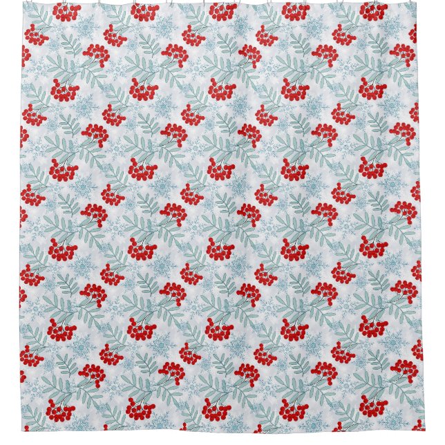Christmas, Rowan, red, white, snowflakes (Front)