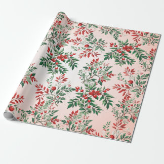 Christmas rowan wrapping paper