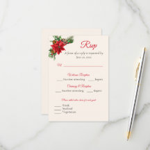 Christmas RSVP Response Card