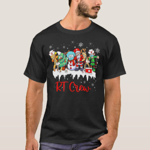 Christmas RT Crew Santa Elf Friends Respiratory Th T-Shirt
