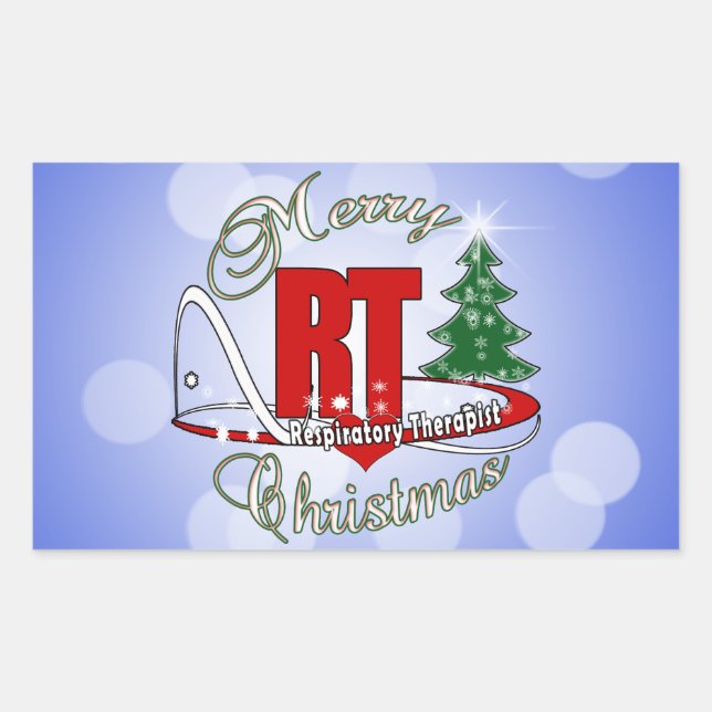 CHRISTMAS RT Respiratory Therapist Sticker (Front)